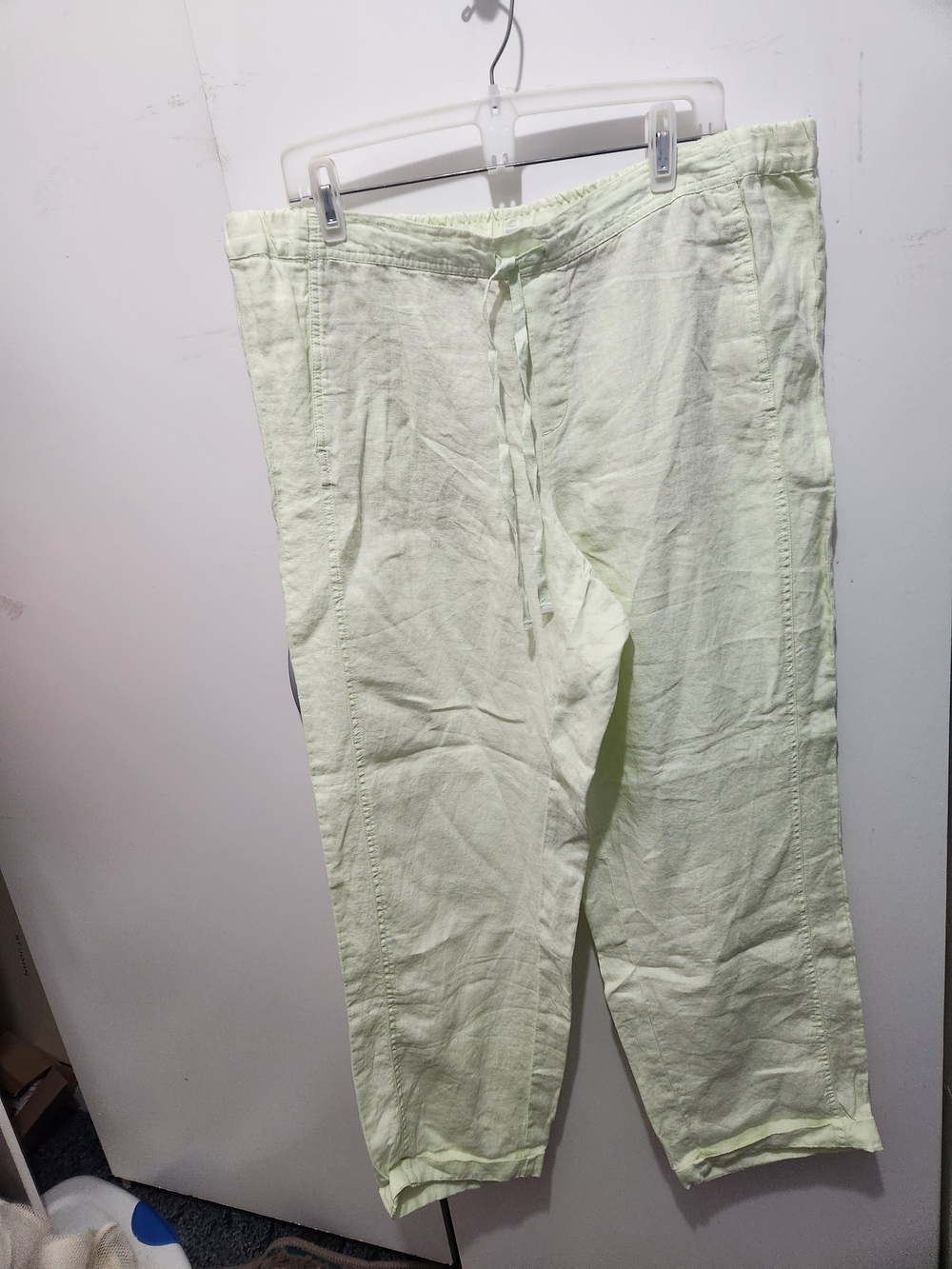 J. Jill Green Linen Drawstring Pants